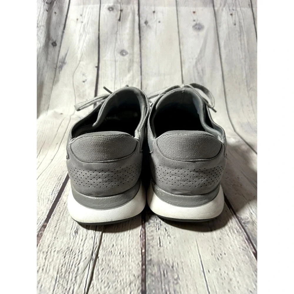 Kizik Lima Hands-Free Slip On Sneakers Mens 12 Storm Grey Knit G1FC DLMGY04-1D